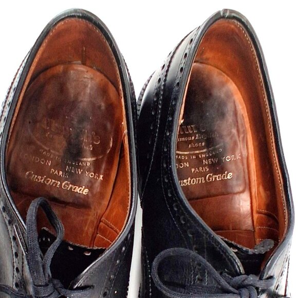 Church’s Custom Grade Black Leather Brogue Oxford Dress Shoes Men’s US 10 - Picture 10 of 13
